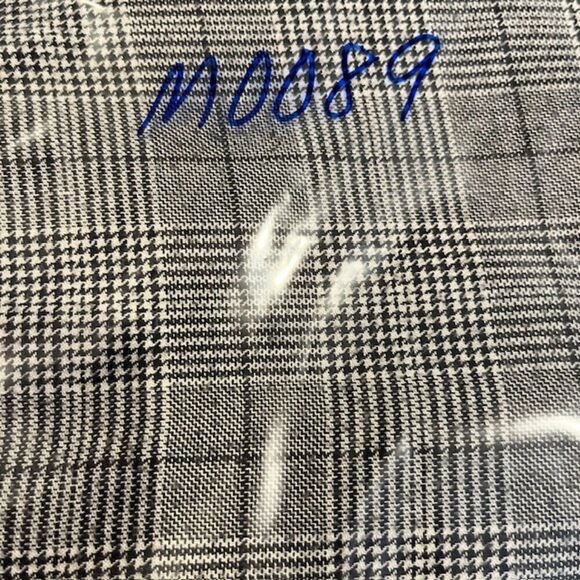 Slate & Willow Faux Wrap Black and White Plaid Skirt Side Zip Women's Size 4 - Picture 11 of 11